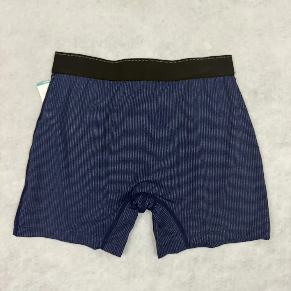 SAXX Quest Boxer Briefs Mens Small Slim Fit Blue Quick Dry Mesh BallPark Pouch‎